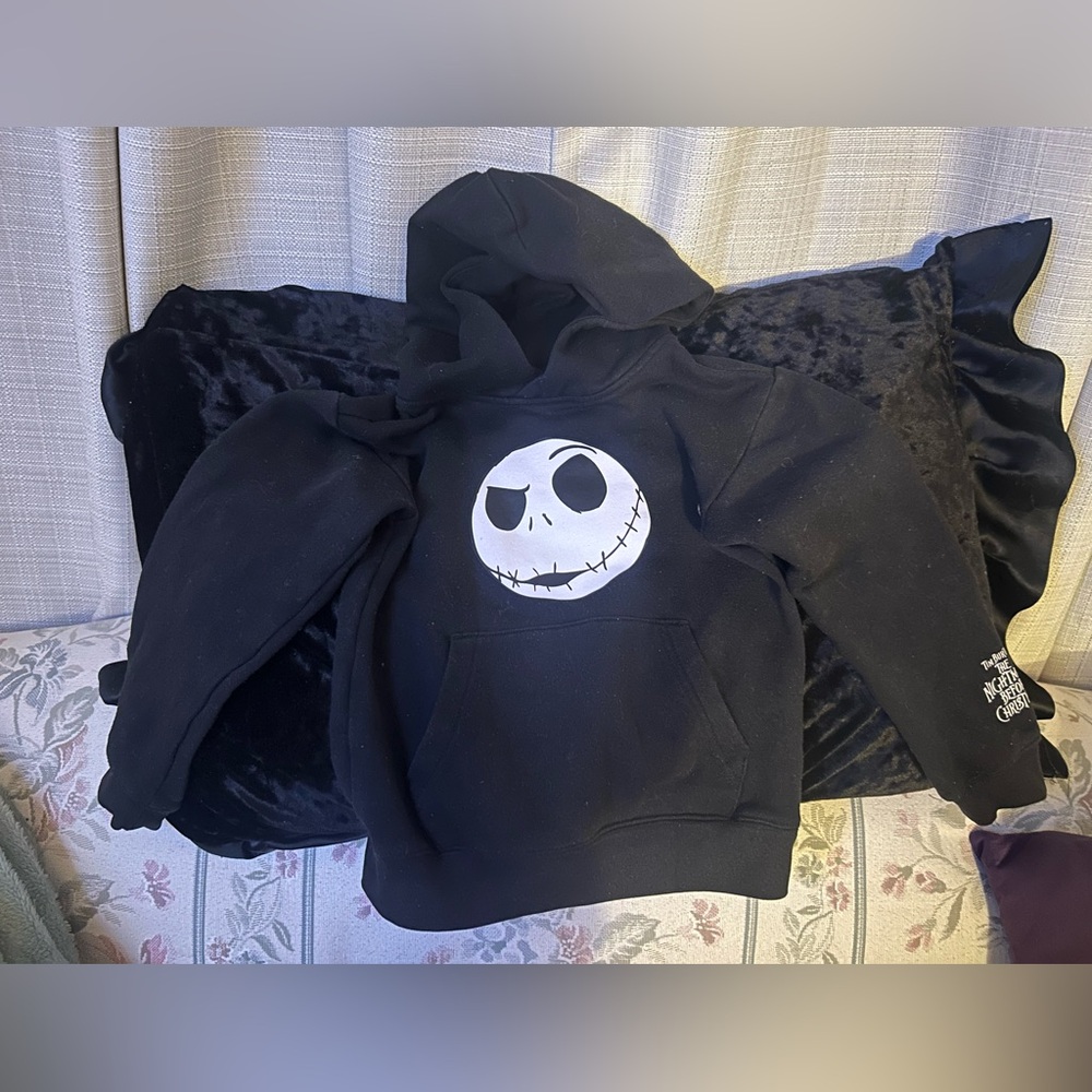 Jack skellington 5 - 6 yrs unisex hoodie Xmas nightmare top kids child Hot